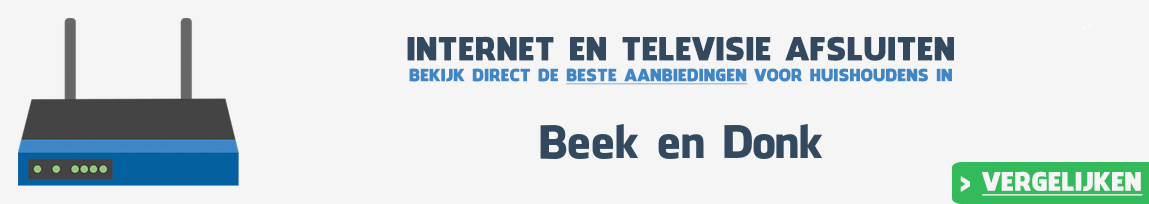 Internet provider Beek en Donk vergelijken